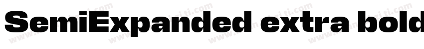 SemiExpanded extra bold字体转换